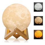 Lampara Lunar Led 8 Colores Touch