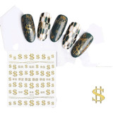 Decals Uñas Dólar Decoración Sticker Confetti Strass Fcnails