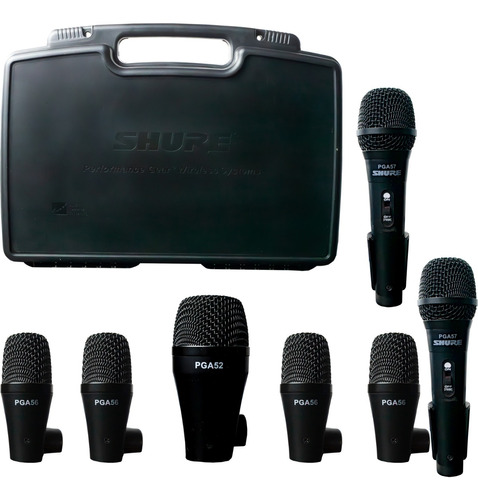 Pgadrumkit 7 Shure Set De 7 Microfonos Para Batería