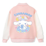 Chamarra De Béisbol Casual Cinnamoroll Moon Smile