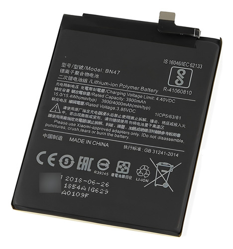 Batería Pila Para Xiaomi Mi A2 Lite Redmi 6 Pro Alta Calidad