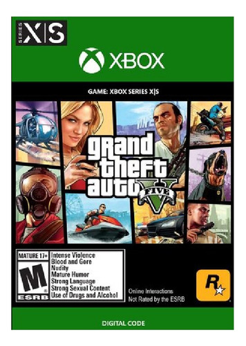 (gta V) Grand Theft Auto V: Xbox Series X|s Digital Codigo