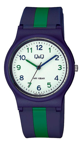 Reloj Q&q By Citizen V06a-001vy Unisex Sumergible 10 Atm