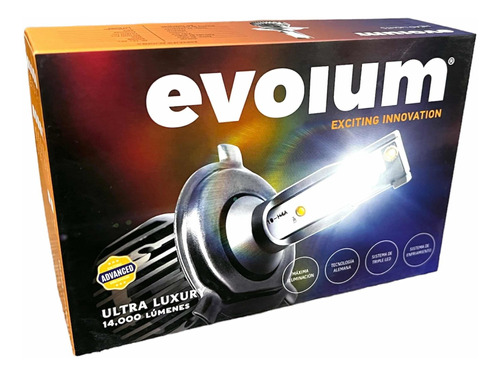 Kit Focos Led  Evolum Ultra Luxury Auto 14,00lm Hiperled