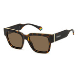 Lentes De Sol Polaroid Para Unisex 20569208652sp Café Color Del Armazón Marrón Oscuro Diseño Ocean