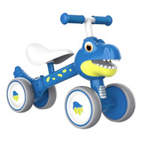 Bicicleta De Equilibrio Afranti Dinosaurio Burbujas Azul / J