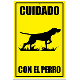 Letrero Cuidado Con El Perro Bloodhound