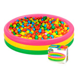 Piscina Inflable + 300 Pelotas Intex 114cm Plástico Agua