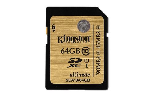 Memoria Sd Hc 64gb Kingston Clase 10 300x Sda10/64gb R90mb/s