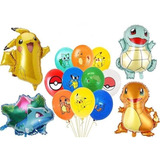 Set X14 Globos Pokémon Para Fiesta Decoración 