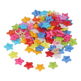 200 * Botones Decorativos Coloridos En Forma De Estrella