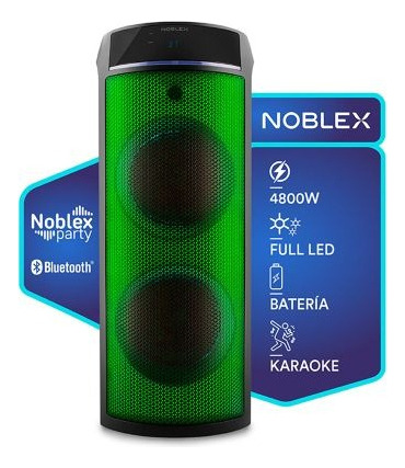 Torre De Sonido Noblex Mnt590f Bluetooth 4800w Usado Negro
