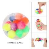 Pelota Led Antiestress Silicona Ball Anti Estress Terapia