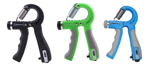 Hand Grip Ejercitador Con Contador 60-10kg 60-5kg 3 Colores Color Celeste