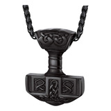 Collar Mjolnir, Martillo De Thor, Joyería Nórdica Para Hombr