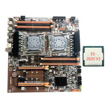 Placa Madre X99 De Doble Servidor Con Cpu E5 2620 V3 Compati