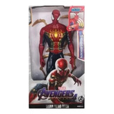 Muñeco Iron Spiderman Avengers Luz Sonido Alternativo 30cm