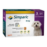 Combo 3 Anti Pulgas Simparic 10mg 2,6 A 5kg Zoetis Promoção 