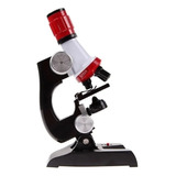 Microscopio Optico Monocular 1200x Primaria Infantil Escolar Color Negro