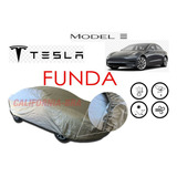 Cover Impermeable Broche Afelpada Eua Tesla Model 3
