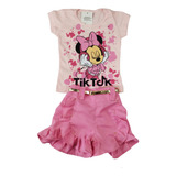 Conjunto Minnie Tik Tok Blogueirinha Roupa Criança