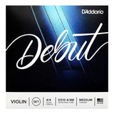 Daddario D310 4/4m Debut Encordado Para Violín 4/4 Media.