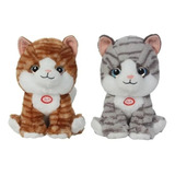 Gato De Peluche Con Sonido. 26 Cm. Woody