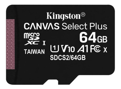 Memoria Micro Sd 64gb Kingston Con Adaptador