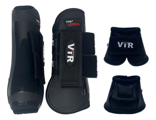 Kit Caneleira Atria Velcro E Cloche De Couro - Vtr Ventury 