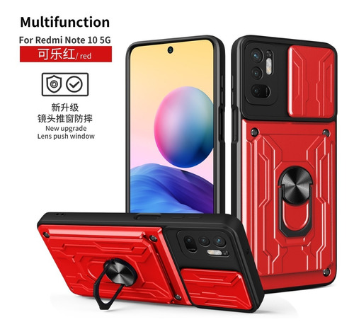 Funda Para Xiaomi Tapa Deslizante Case + Cristal Templado