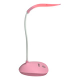 Lampara Velador Touch Luz Led Ajustable 3 Niveles Recargable Color De La Estructura Rosa