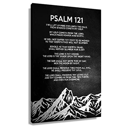 Salmo 121 Lienzo Frases De Pared Impresión De Carteles...
