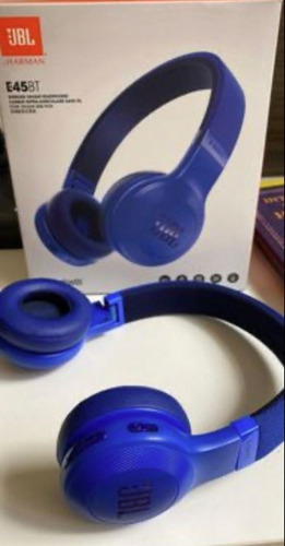 Fone De Ouvido Sem Fio Jbl E45bt Jble45bt Blue