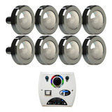 Kit Led Piscina 200m² 8 Leds 10w, 1 Módulo Four Fix Sodramar