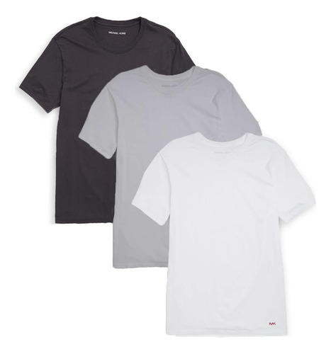 Michael Kors Camisetas De Algodón Con Cuello Redondo Para Ho
