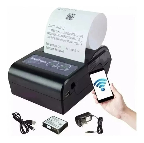 Mini Impressora Portatil Bluetooth Térmica 58mm Android/ios