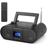 Reproductor De Cd Portátil, Radio Fm Con Sistema De Sonido E