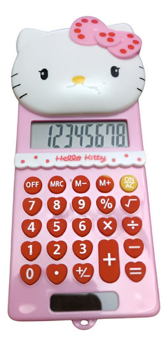 Calculadora Solar Y A Pilas Hello Kitty - 8 Digitos