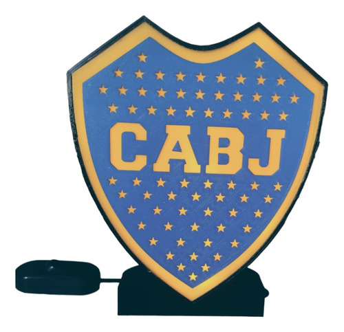 Velador Boca Juniors Impresión 3d