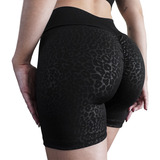 Calza Mujer Short Frunce Push Up Levanta Gluteos Modelora