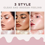 Newbang 3pcs Liquid Glitter Eyeshadow,shimmer Eye Highlighte