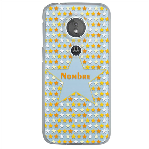 Funda Para Motorola Estrellas Personalizada Con Tu Nombre