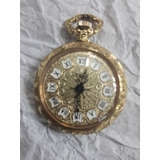 Reloj Bolsillo Colgante Enchapado Dama Impecable C/ Garantía