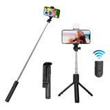  Palo Selfie Stick Tripie Con Luz Remoto Bluetooth 3 En 1