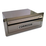 Caixa  Inox 304 C/aba Muro 10x25x20 Cm Profundidade