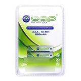 2 Pares De Pilha Recarregável Bap Aaa 650 Mah 1,2v Bap-602 Tel Sem Fio