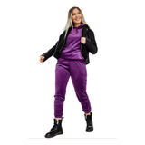 Conjunto Sweater Jogging Plush Moda Dama Invierno Mujer Buzo