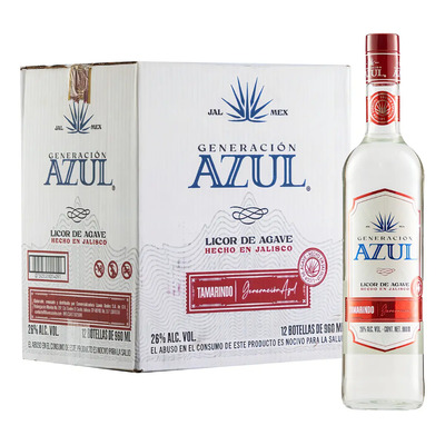 Caja Licor De Agave Generación Azul Tamarindo (nt) 960 Ml | Meses sin interés