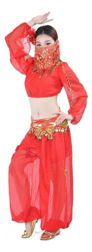 Conjunto De Fantasias Femininas De Dança Do Ventre De Bollyw