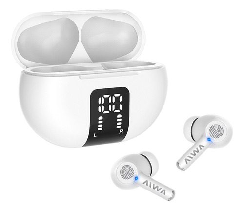 Auriculares Aiwa Inalámbricos In-ear Bluetooth Blanco True